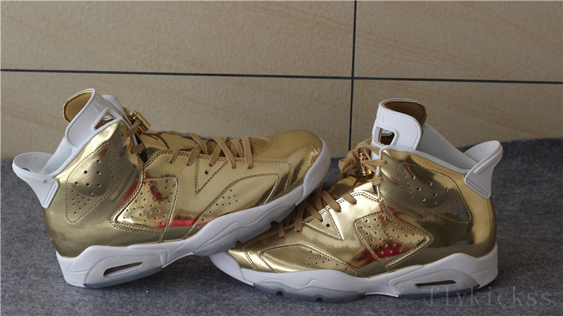 Top Quality Air Jordan 6 Pinnacle Metallic Gold